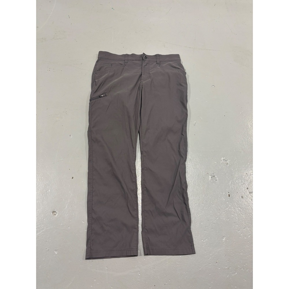 Orvis Mens 36x30 Gray Outdoor Performance Hiking Travel Pants Side Zip Pocket